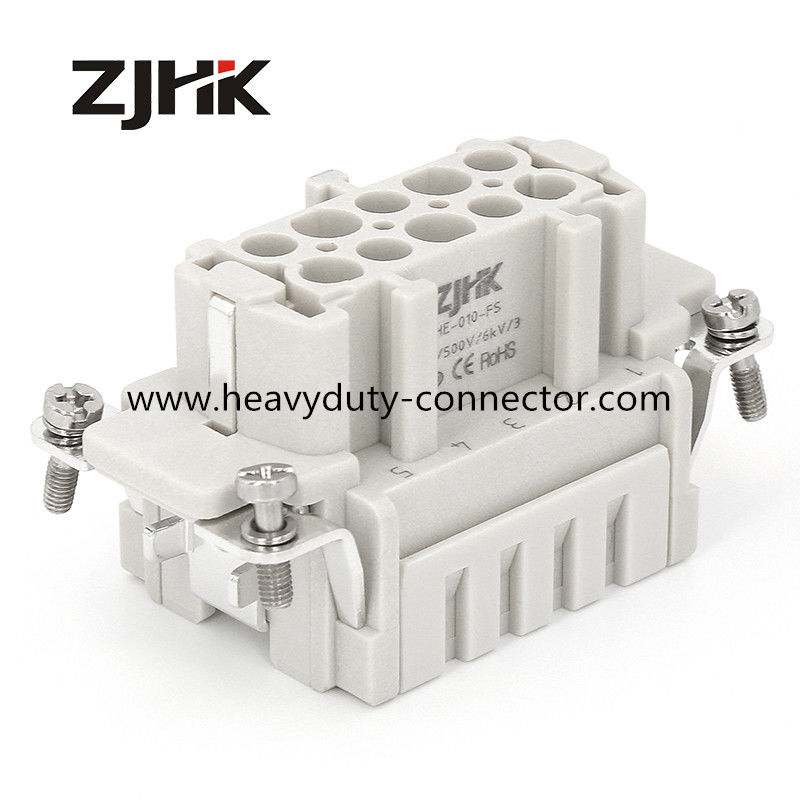 16A 10P FS Fermeture du connecteur de cage de charge lourde Remplacer la série Weidmuller HDC HE