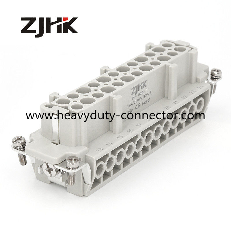 24 connecteurs chauds de coureur d'insertion femelle de connecteurs de Pin Heavy Duty Multi Pin